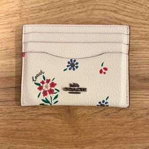 Vintage Coach Floral Card Holder